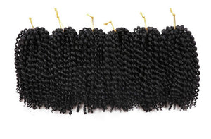 6 Trenzas Marlybob Crochet Hair Afro Crochet Tononegro