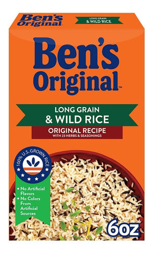 Uncle Ben Arroz Salvaje Grano Largo Original 6 Oz 12 Pack