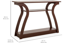 Cargar imagen en el visor de la galería, Mesa Para Pasillo, Consola Estilo Zen 3 Estantes