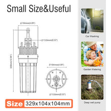 Cargar imagen en el visor de la galería, Bomba De Agua Sumergible 12v Y 24v Dc Usar Panel Solar 100w