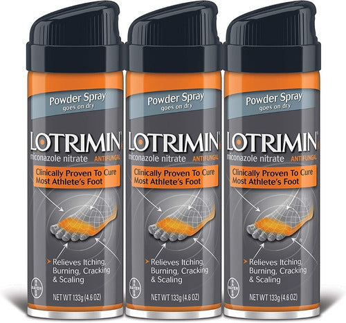Lotrimin Talco Antifúngico, 4.6 Onzas 3 Pack