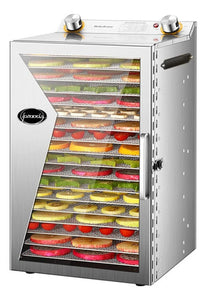 Deshidratador de Alimentos 18 Bandejas Comercial Acero Inoxidable