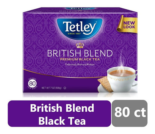 Te Tetley British Blend Black Tea 80pz Te Negro 2 Pack
