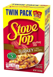 Mezcla De Relleno Stove Top Turkey Para Pavo 170g Twin Pack