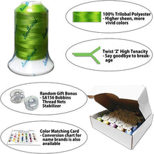 Cargar imagen en el visor de la galería, Hilo De Poliester Para Máquina De Bordar, 63 Bobinas De Hilo