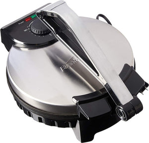 Tortillera Eléctrica Antiadherente Acero Inox  Brentwood
