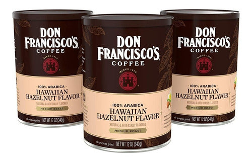 Cafe Don Francisco's Hawaiian Hazelnut 340g 3 Pack