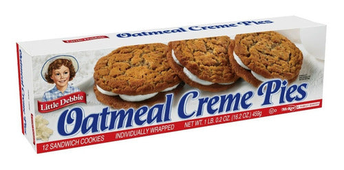 Oatmeal Creme Pies Little Debbie 2 Caja 459 Gr 24 Galletas