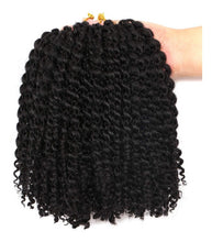 Cargar imagen en el visor de la galería, 6 Trenzas Marlybob Crochet Hair Afro Crochet Tononegro