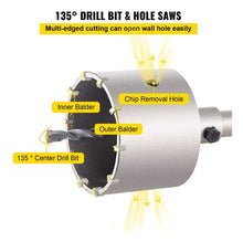 Cargar imagen en el visor de la galería, Kit De Brocas Pasamuros Sacabocas Concreto 30-100mm