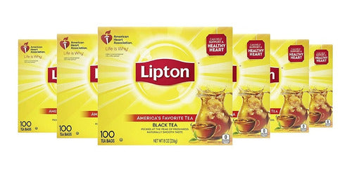 Te Negro Lipton 100 Bolsas 3 Pack