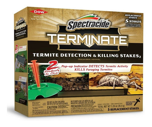 Mata Termitas Forrajeras 5 Estacas Detector Spectracide