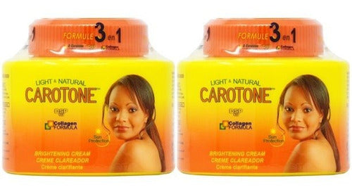 Carotone Crema Iluminadora De 11.1 Oz (paquete De 2)