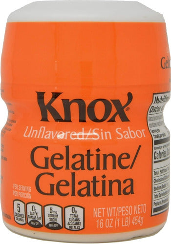 Knox Gelatina Sin Sabor 1 Libra Inodoro, Insípido E Incoloro