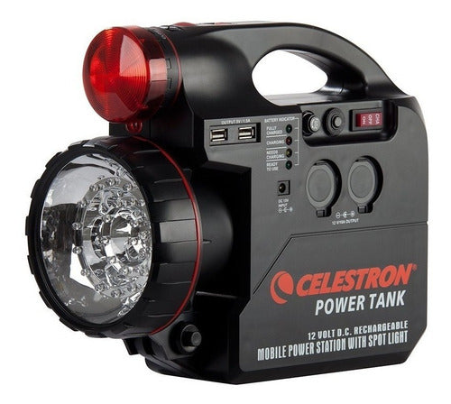 Batería Para Telescopio Celestron Power Tank Puertos Usb Led