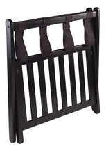 Cargar imagen en el visor de la galería, Porta Equipaje Maleta Rack Madera Equipaje Espresso Hoteles