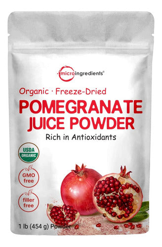 Polvo De Jugo De Granada Orgánica, 1 Libra (16 Onzas)
