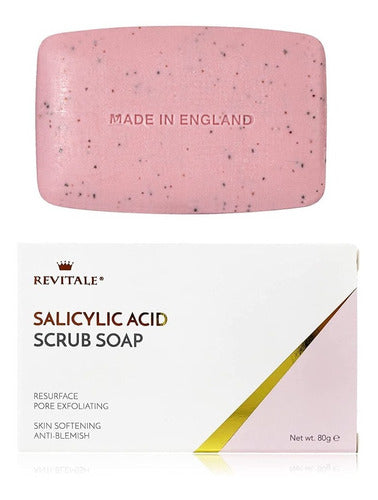 Jabón Scrub Soap Exfoliante De Salicílico Antiacné 80g 2pack