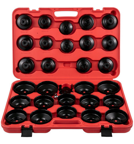 Kit Dados Filtros Aceite Cambio Llave 30 Piezas Estuche