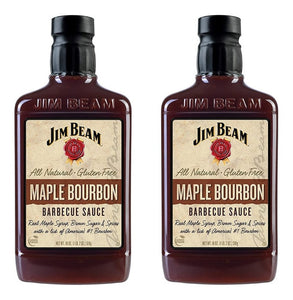 Jim Beam Maple Bourbon Barbecue Sauce Barbacoa 532ml 2 Pack