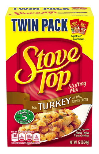 Mezcla De Relleno Stove Top Turkey Para Pavo 170g Twin Pack