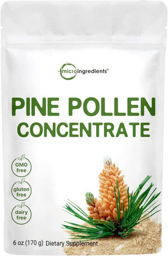 Usda Organic Polvo Puro Polen De Pino, De 6 Onzas