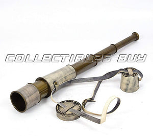 Telescopio Del Catalejo Antiguo De La Vendimia De La Lente