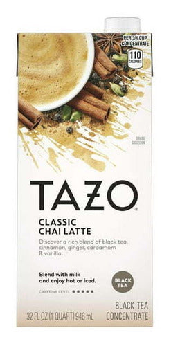 Tazo Concentrado Chai Latte Starbucks Bebida Té 6 Pack
