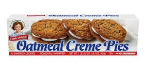 Oatmeal Creme Pies Little Debbie 2 Caja 459 Gr 24 Galletas