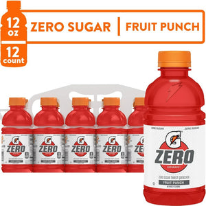 Gatorade Zero Sugar Fruit Punch 12pack (sin Azúcar) 2 Cajas