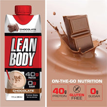 Cargar imagen en el visor de la galería, Labrada Lean Body Chocolate 500 Ml 12 Pack