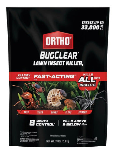 Mata Insectos Para Céspedes Pasto Granulado Ortho 20 Lbs