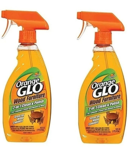 Limpiador  Muebles Madera Orange Glos 2 N 1 473 Ml 2 Pack