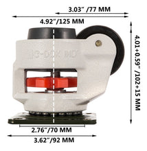 Cargar imagen en el visor de la galería, Ruedas Niveladoras 4 Piezas 1000 Kg/2200lb Footmaster Caster