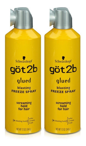 Got 2b Glued Blasting Freeze Spray, 12 Oz 2 Pack