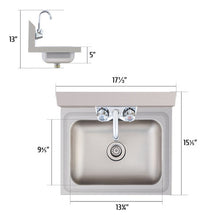 Cargar imagen en el visor de la galería, Lavabo Lava Manos Acero Inoxidable Filtro Grifo