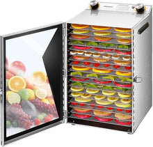 Cargar imagen en el visor de la galería, Deshidratador de Alimentos 18 Bandejas Comercial Acero Inoxidable