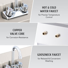 Cargar imagen en el visor de la galería, Lavabo Lava Manos Acero Inoxidable Filtro Grifo