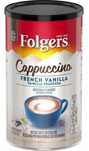 2 Café Folgers Cappuccino French Vanilla 453g