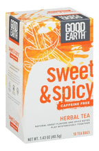 Cargar imagen en el visor de la galería, Te Good Earth Sweet &amp; Spicy Herbal Con 18 Bolsas 2 Cajas