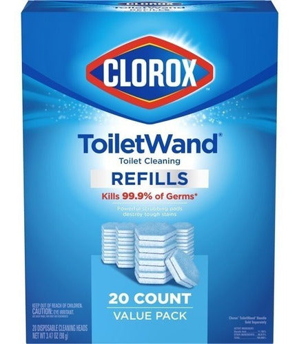 Clorox Toiletwand Refill Limpieza Inodoros Excusados 20 Pzas