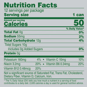 V8 Energy 12 Pack Bebida Saludable Sabor Naranja Piña