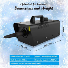 Cargar imagen en el visor de la galería, Máquina De Nieve Artificial 650w Fiestas Cumpleaños Dj Deco