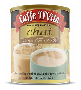 Caffe D'vita Spiced Chai Latte 1 Libra Lata