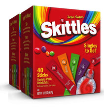 Cargar imagen en el visor de la galería, Concentrado Polvo Sin Azúcar Skittles Singles To Go! 80 Pzs