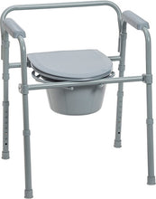 Cargar imagen en el visor de la galería, Drive Medical Inodoro De Acero Plegable Portátil