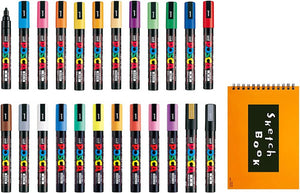 Set De 15 Marcadores Uni-posca Pc-3m15c Punto Fino