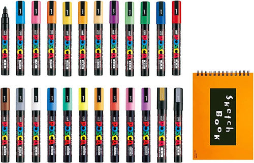 Set De 15 Marcadores Uni-posca Pc-3m15c Punto Fino