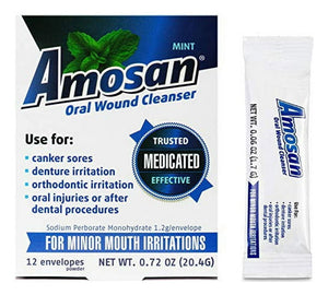 Enjuague Oral Antiséptico Amosan, 1,2 Gr Perborato Sodio