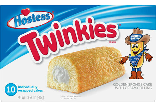 Hostess Twinkies Vainilla 10 Pieza Por Caja 3 Cajas